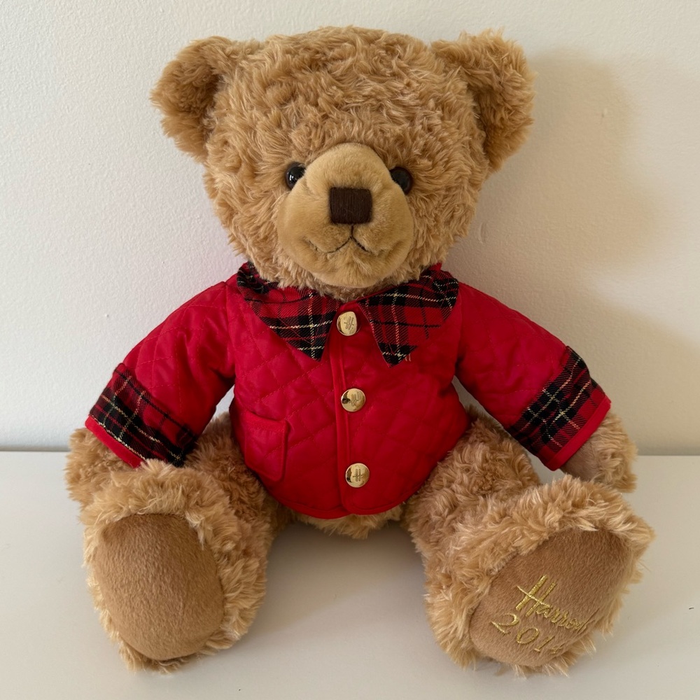 Harrods 2014 Jasper Christmas Bear Stuffed Animal NWOT